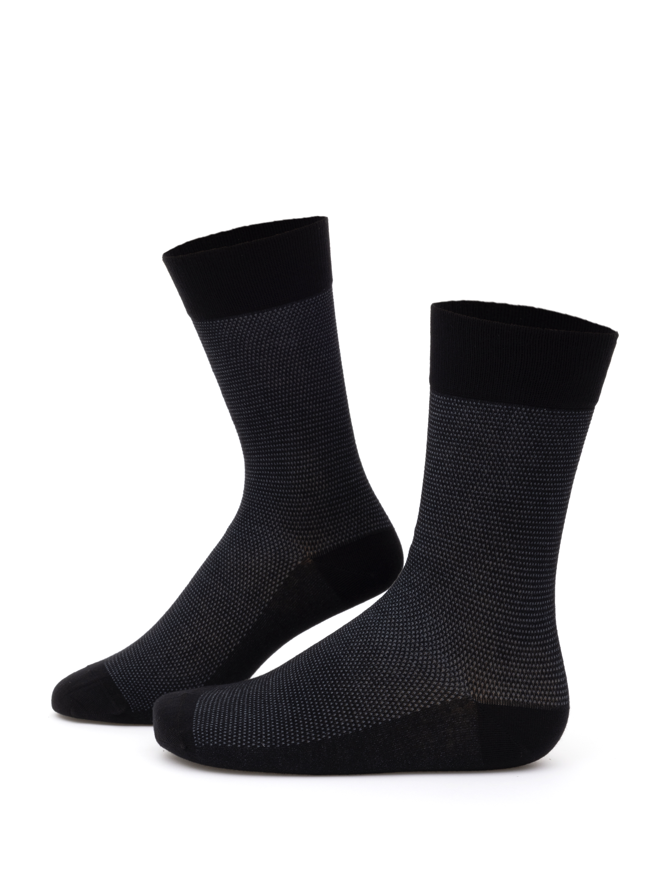 Erkek Bambu Karışımlı 3'lü Paket Siyah Soket Basic Çorap - Image 2