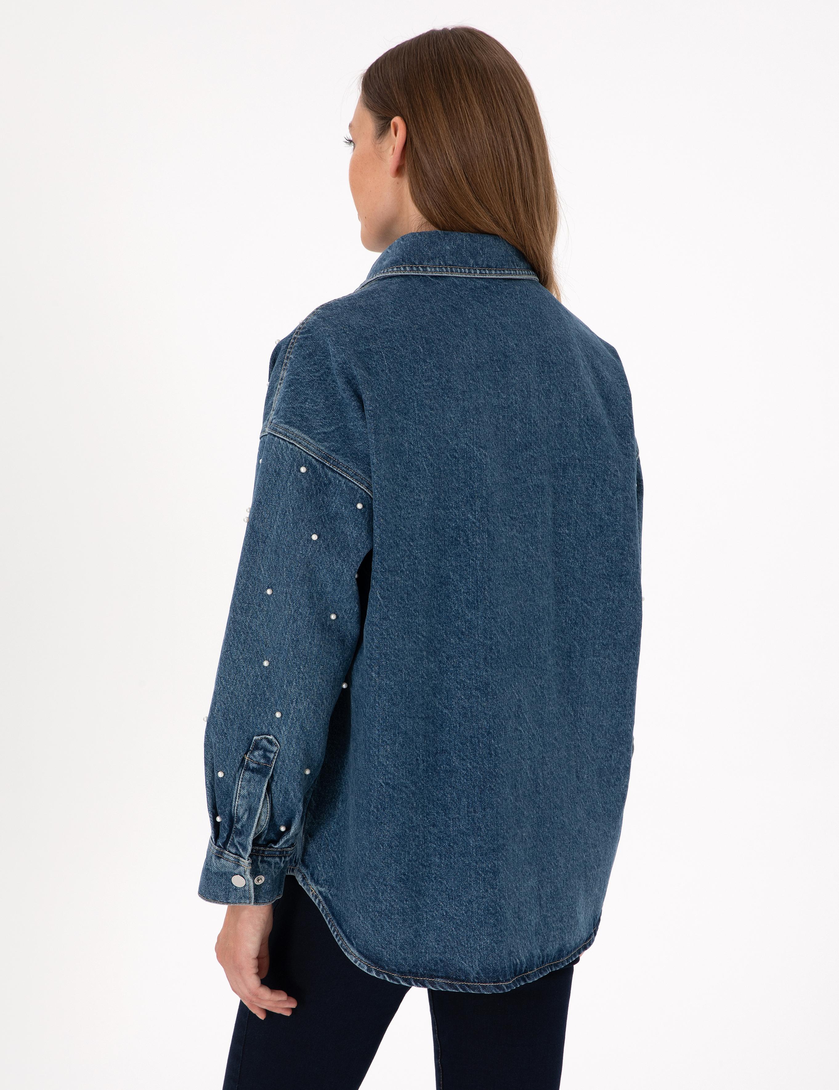 İndigo Comfort Fit Jean Ceket