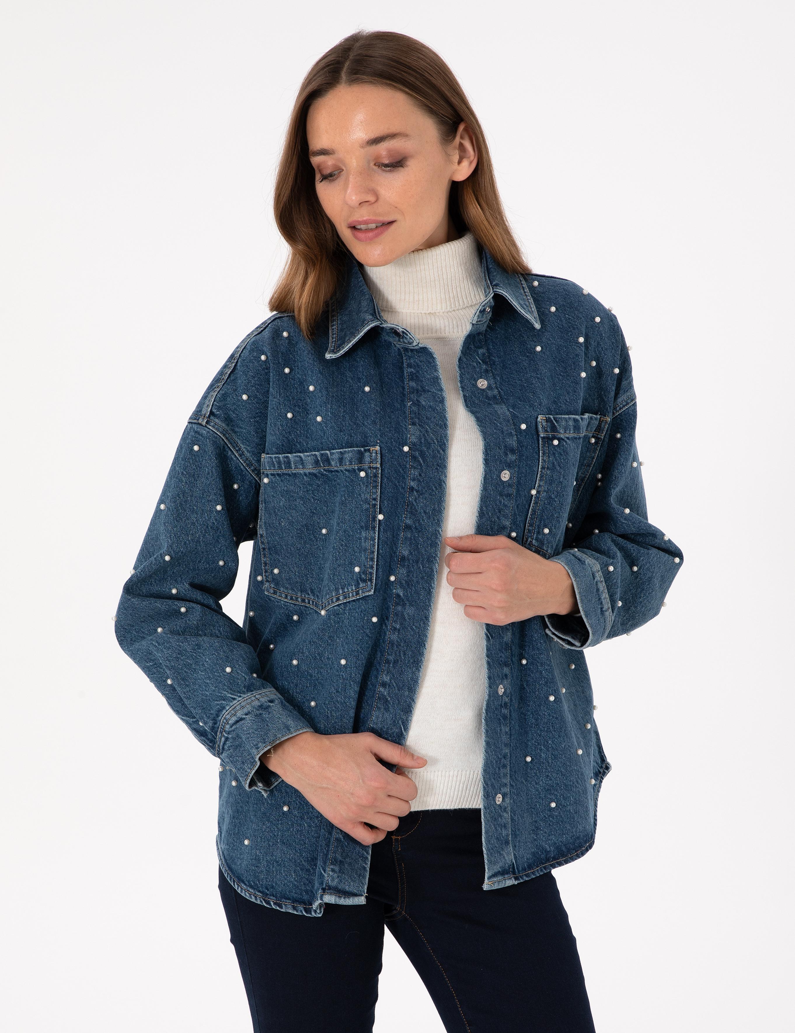 İndigo Comfort Fit Jean Ceket