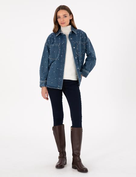 İndigo Comfort Fit Jean Ceket - 50291400011