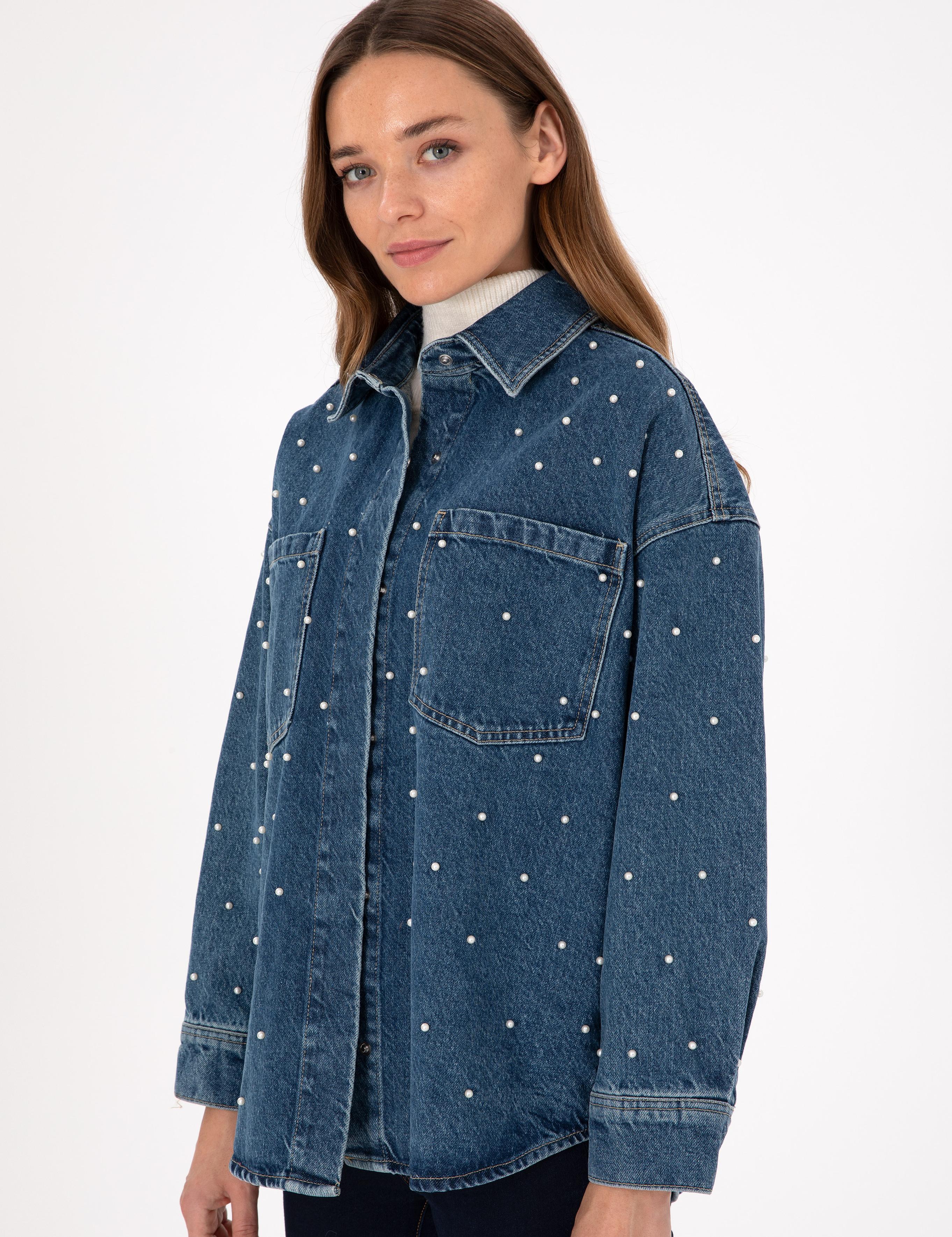 İndigo Comfort Fit Jean Ceket