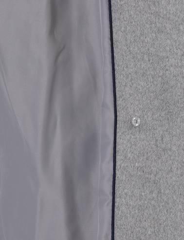 Gri Comfort Fit Kaşe Kaban