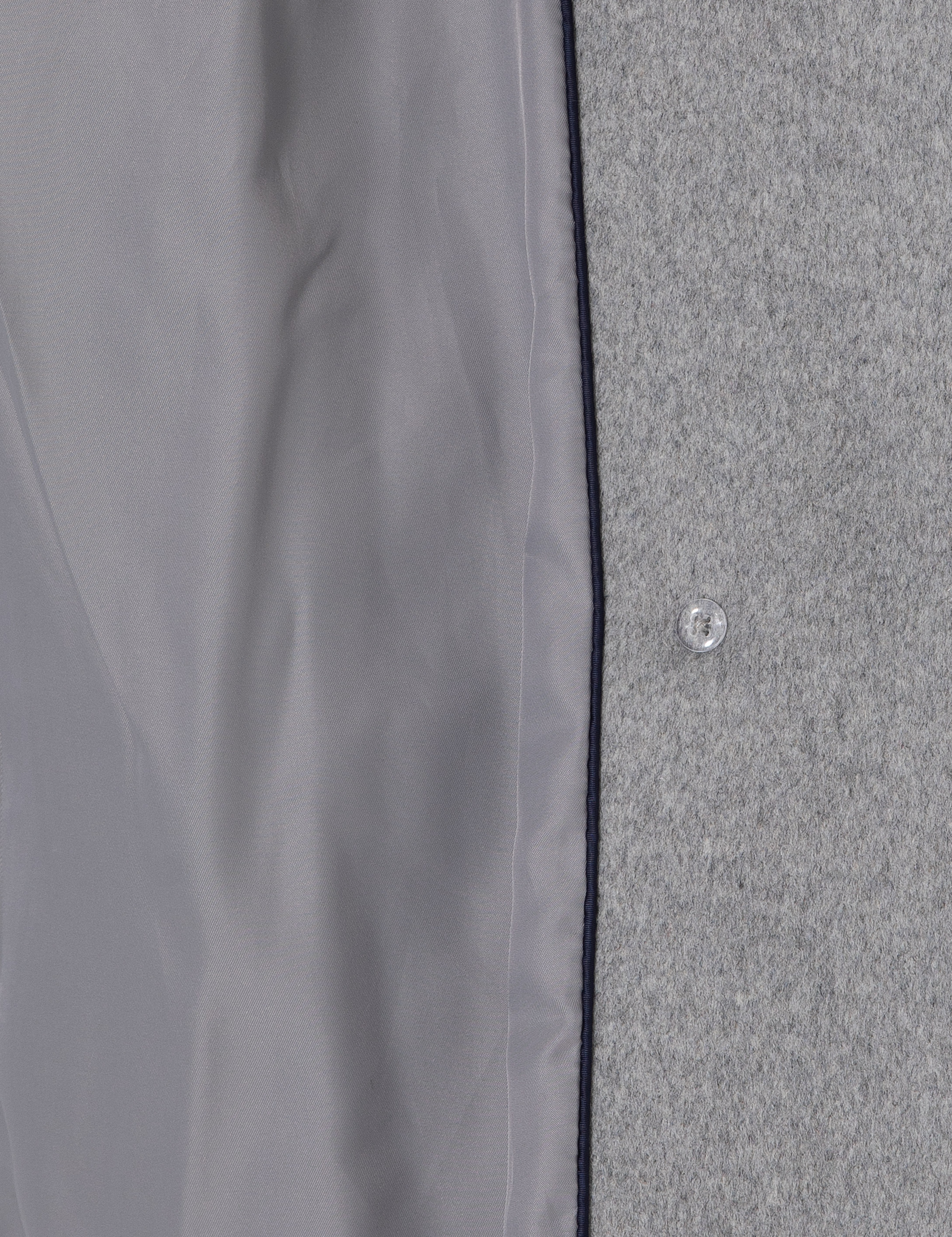 Gri Comfort Fit Yün Karışımlı Kaşe Kaban - Image 6
