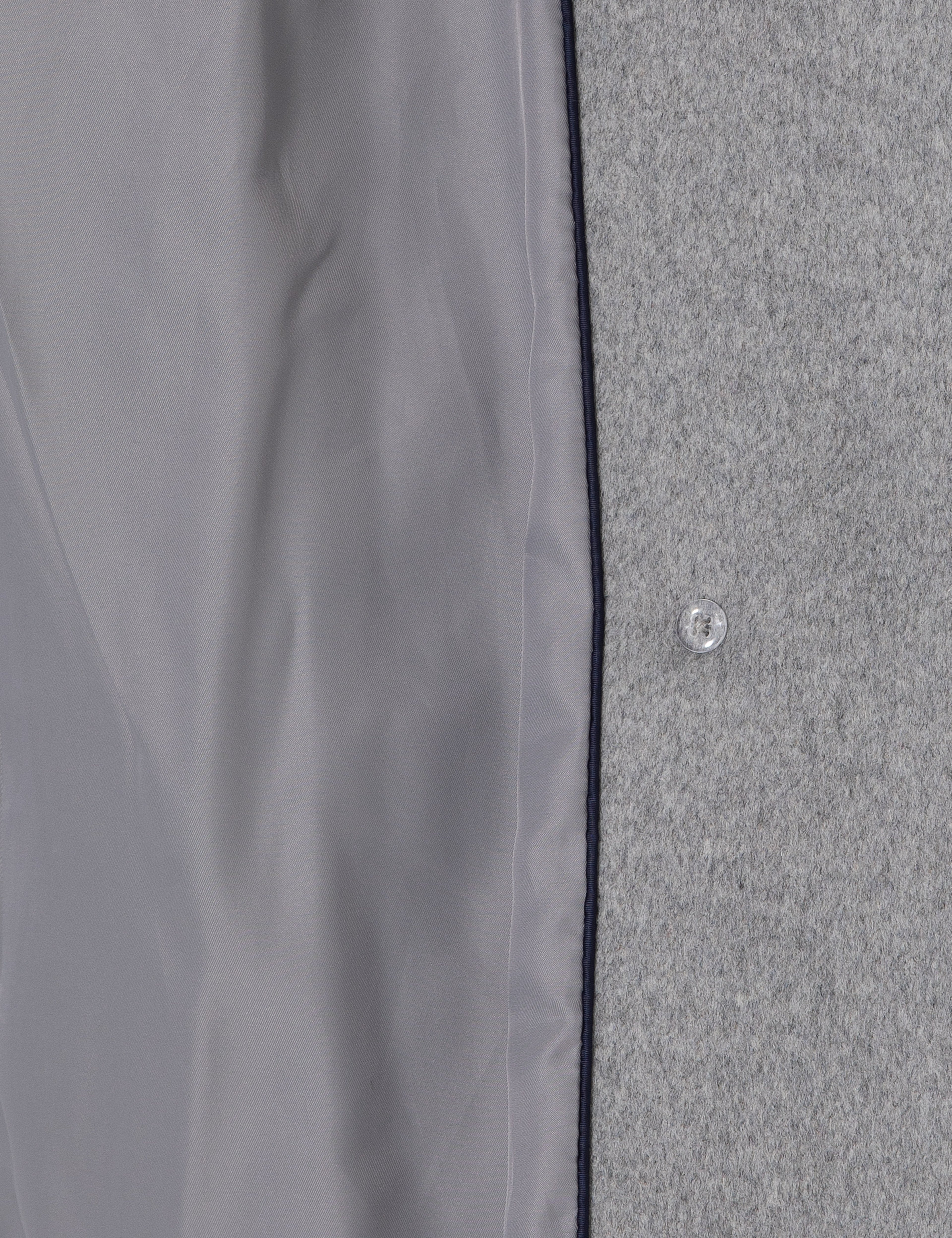 Gri Comfort Fit Yün Karışımlı Kaşe Kaban