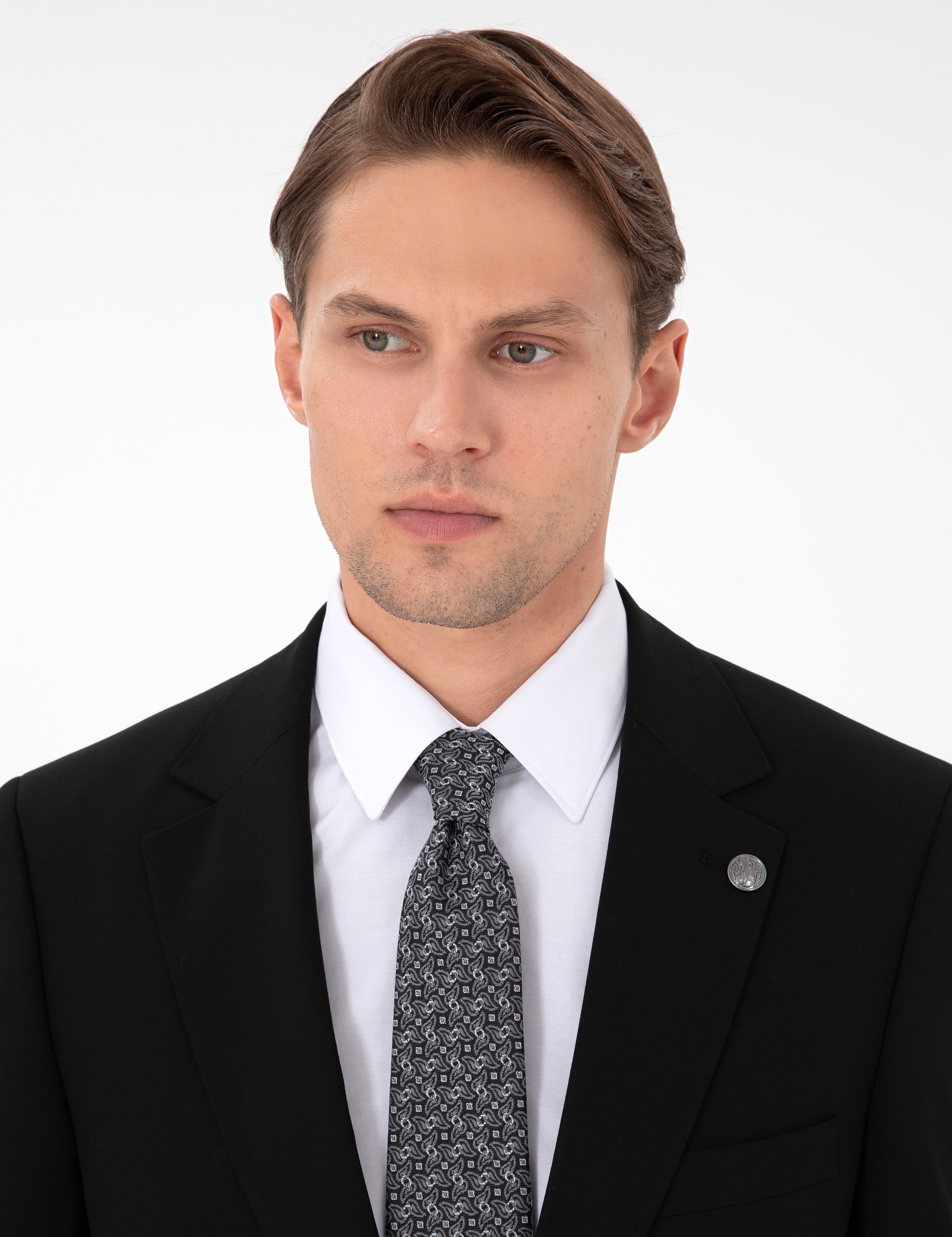 Siyah Slim Fit Takım Elbise - Image 2