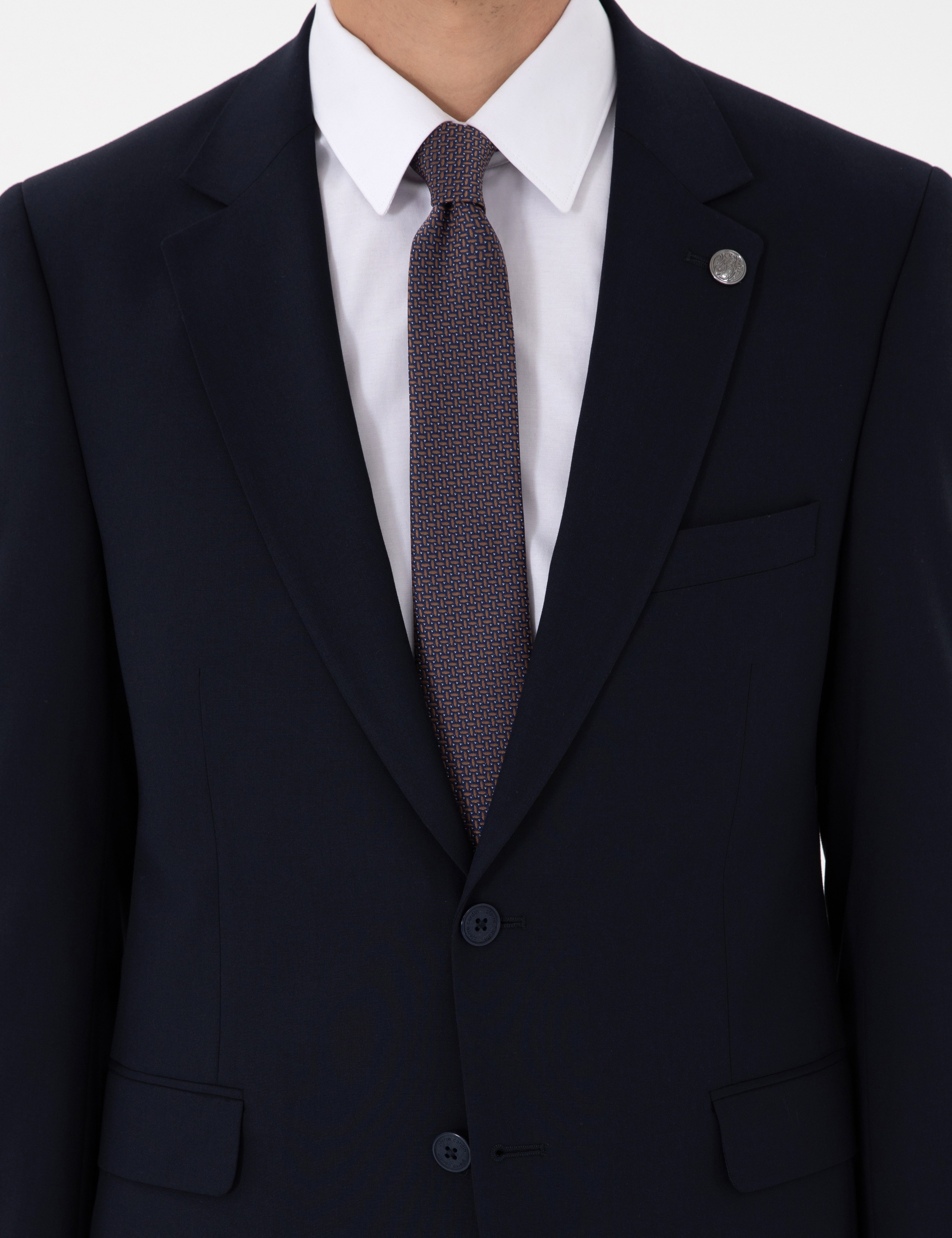 Lacivert Slim Fit Takım Elbise - Image 7