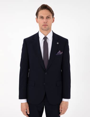 Lacivert Slim Fit Takım Elbise