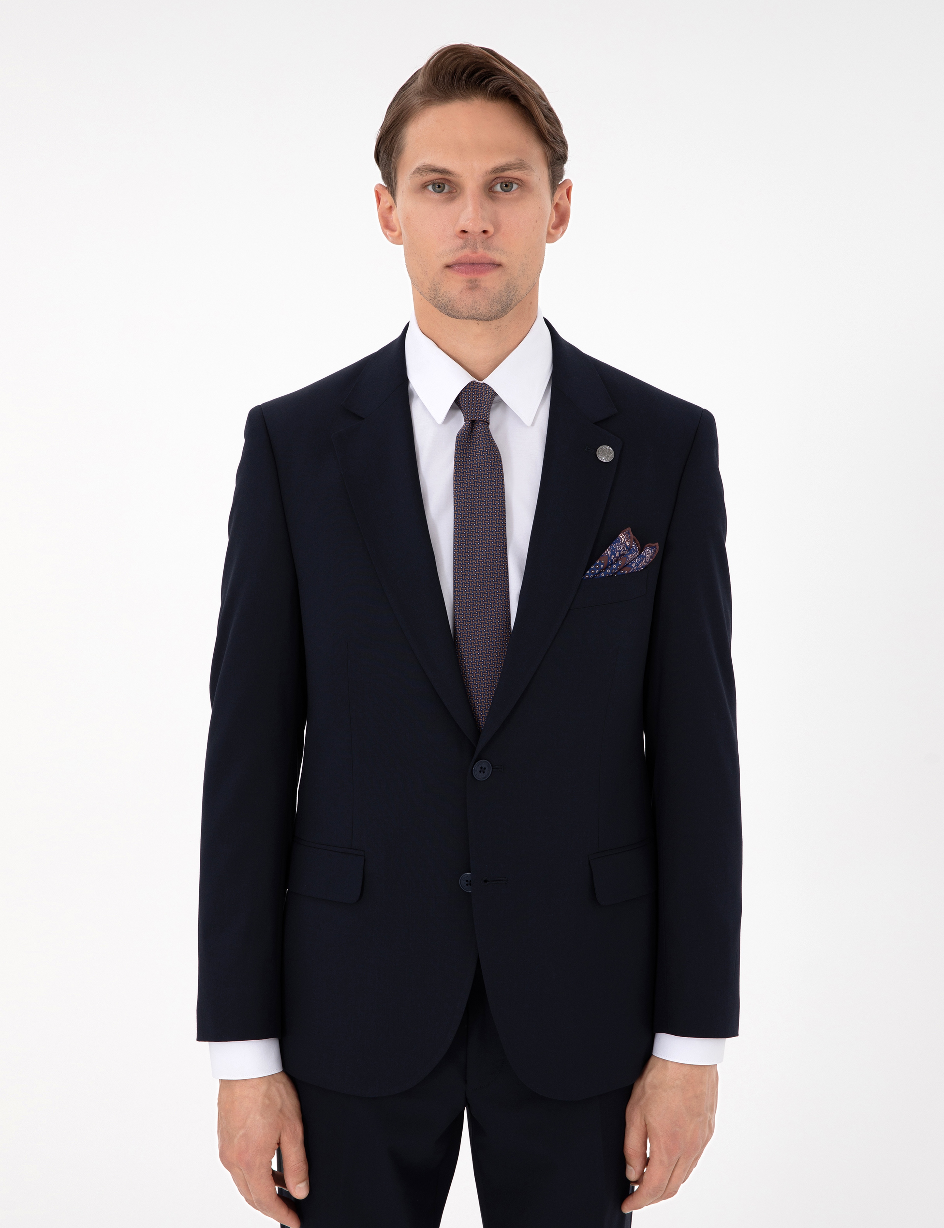 Lacivert Slim Fit Takım Elbise