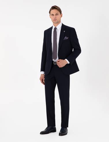 Lacivert Slim Fit Takım Elbise