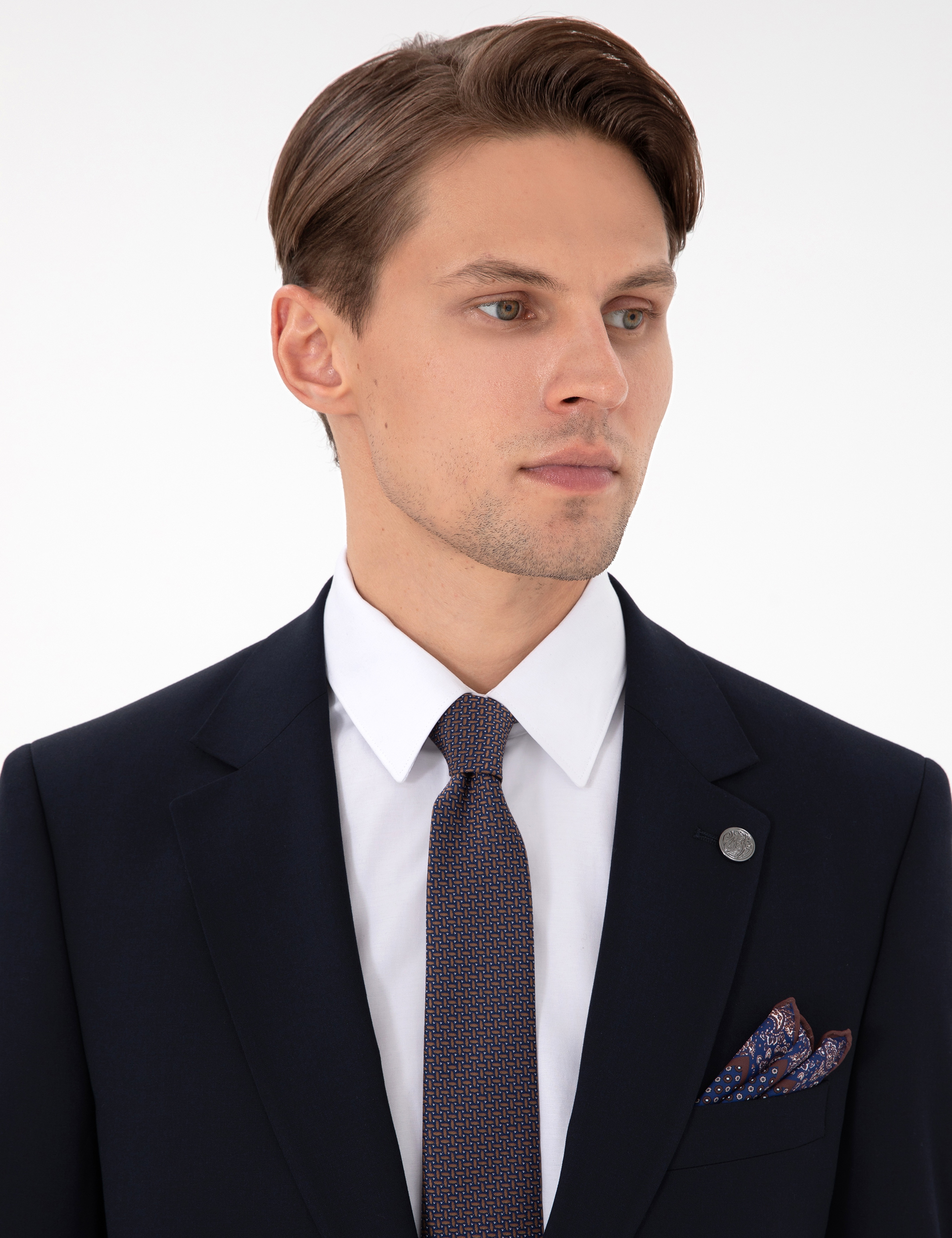 Lacivert Slim Fit Takım Elbise - Image 2