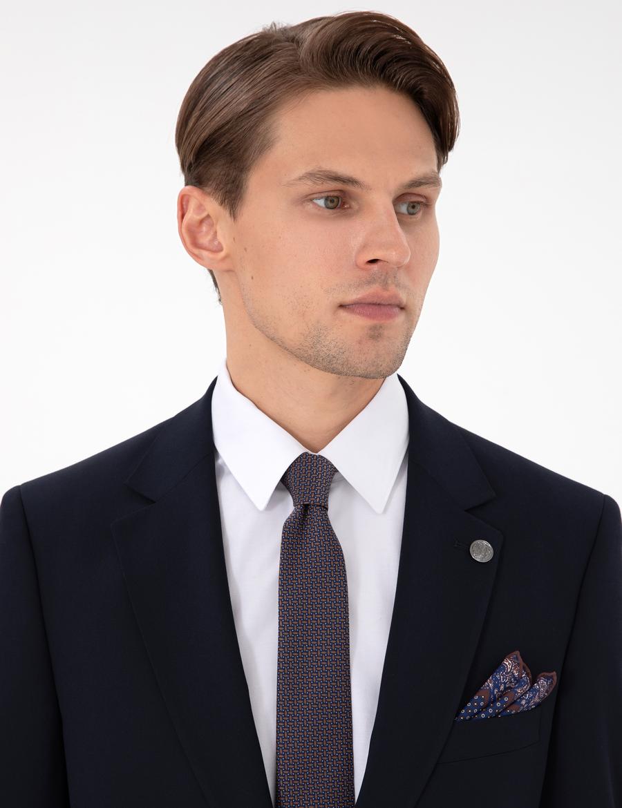 Lacivert Slim Fit Takım Elbise