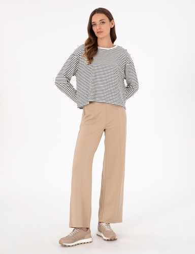 Bej Loose Fit Eşofman Altı