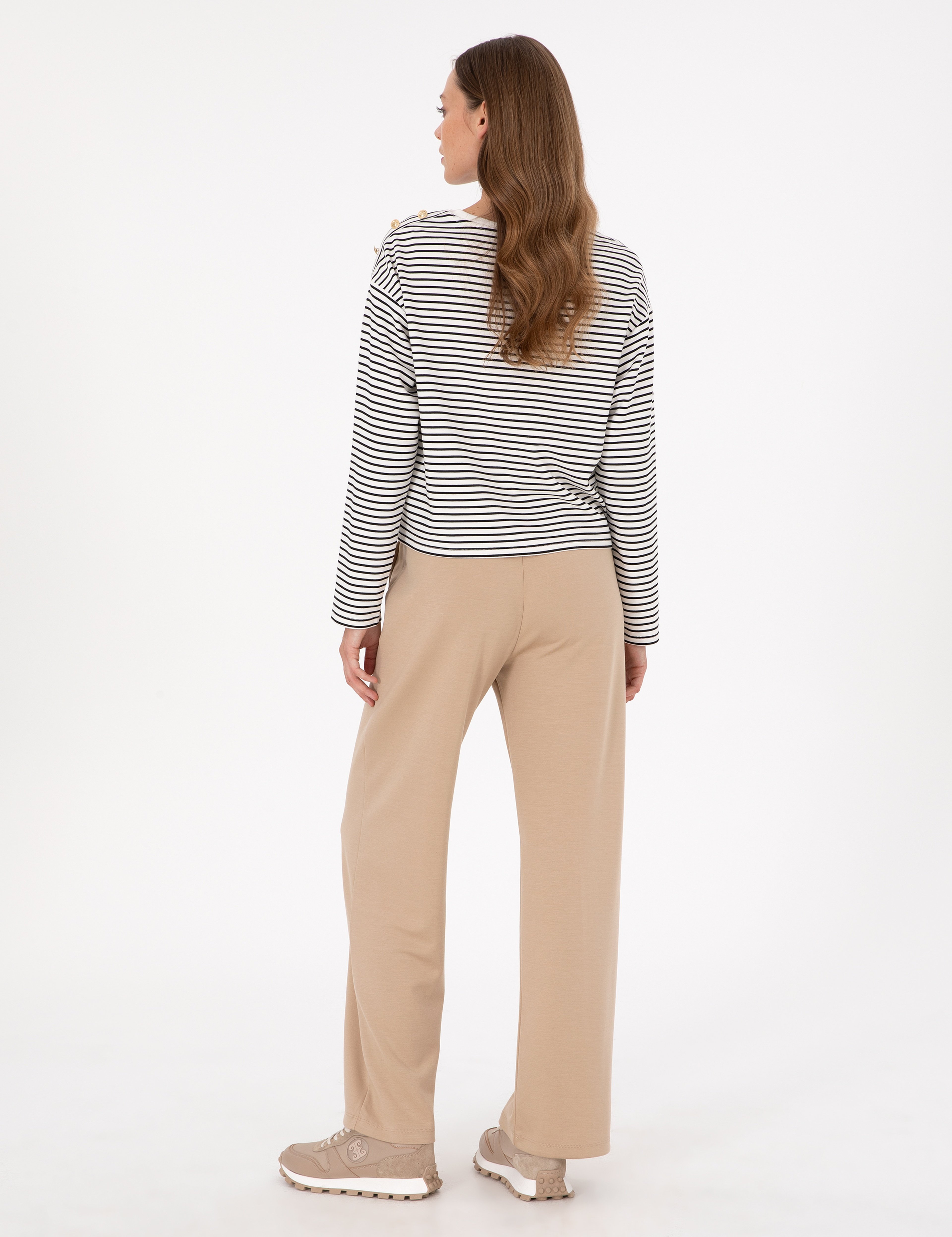 Bej Loose Fit Eşofman Altı - Image 4