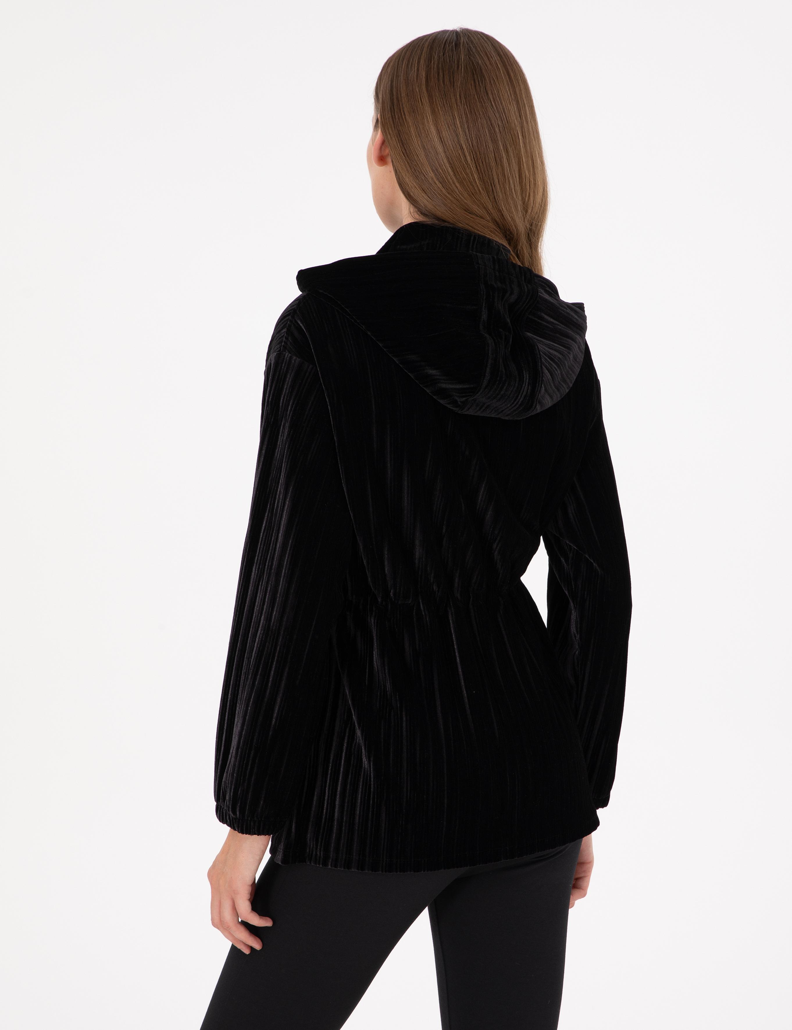 Siyah Oversize Örme Hırka