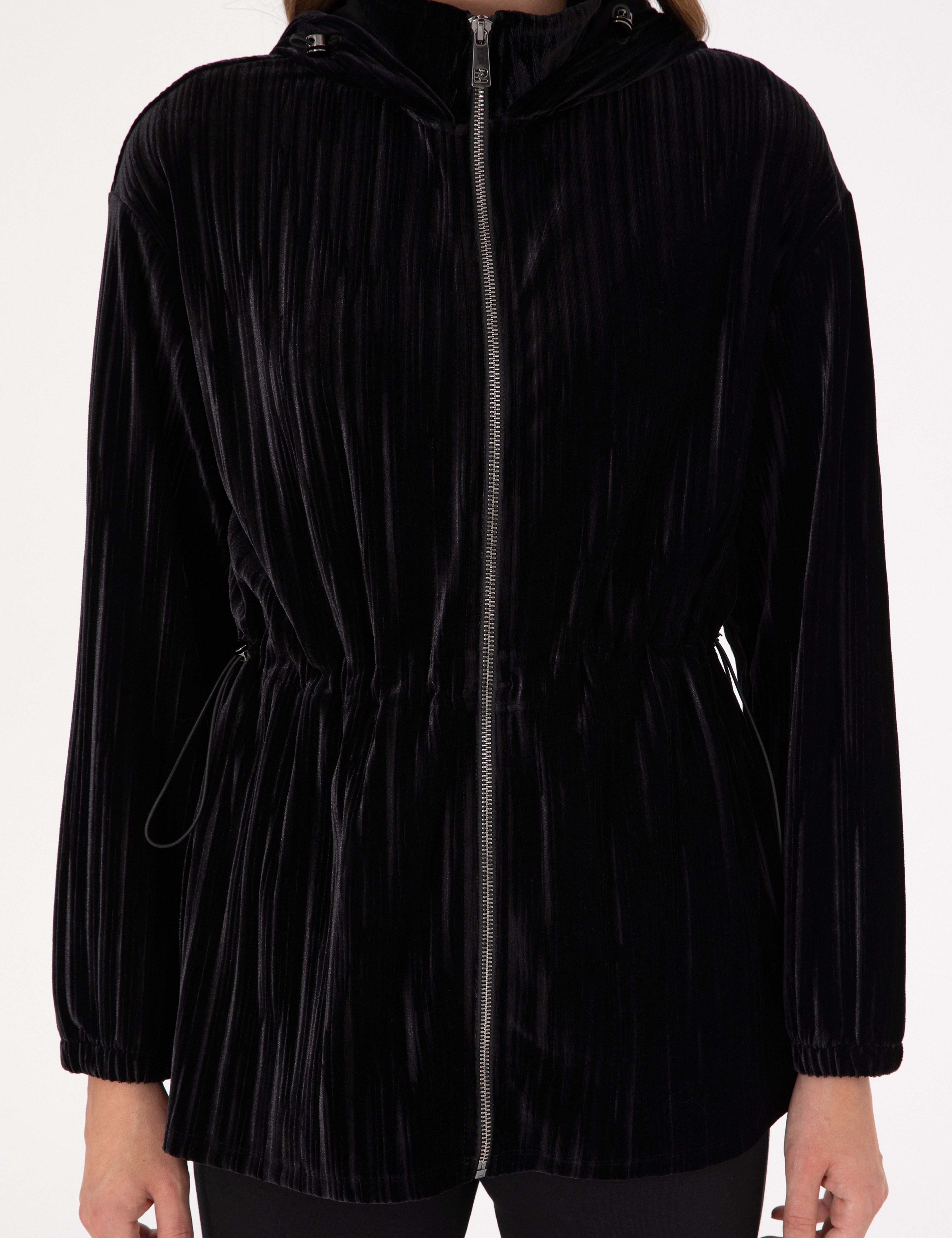 Siyah Oversize Örme Hırka - Image 6