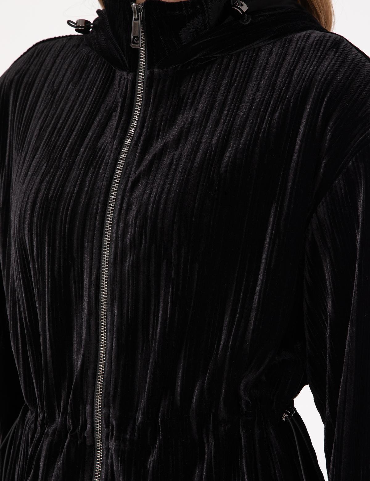 Siyah Oversize Örme Hırka - 50290970010