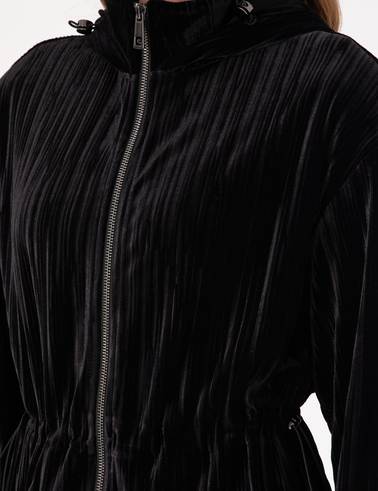 Siyah Oversize Örme Hırka