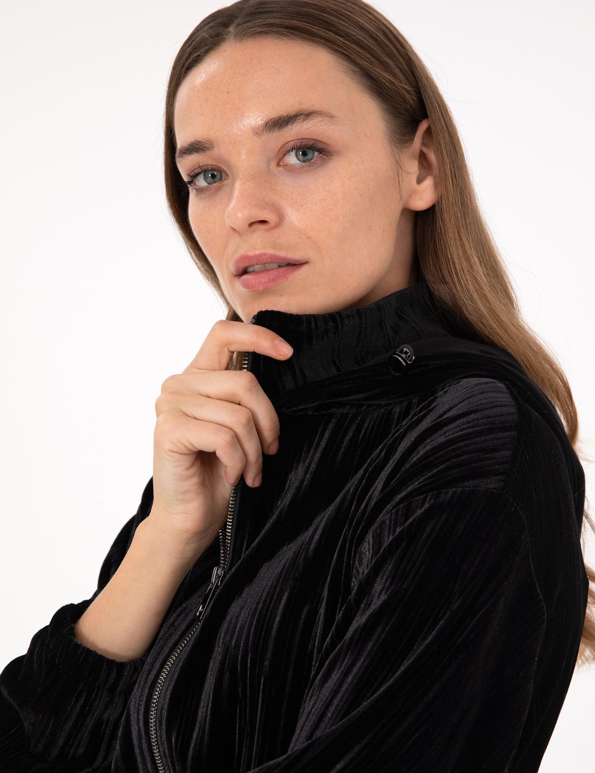 Siyah Oversize Örme Hırka - 50290970010