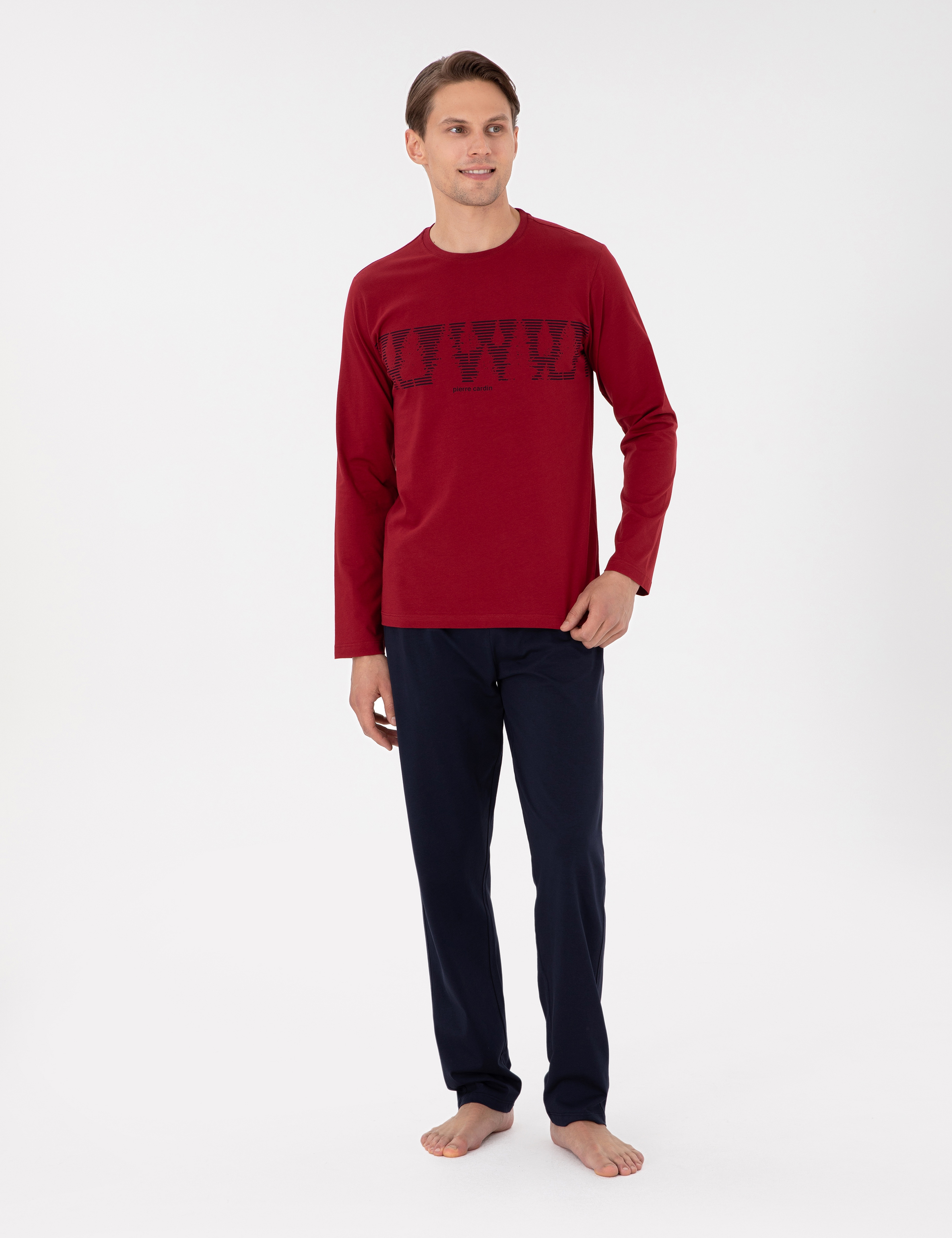 Bordo Pijama Takımı