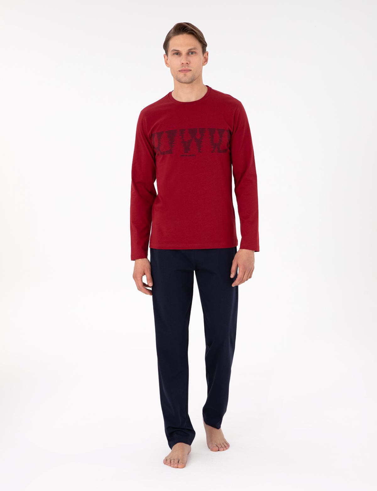 Bordo Pijama Takımı