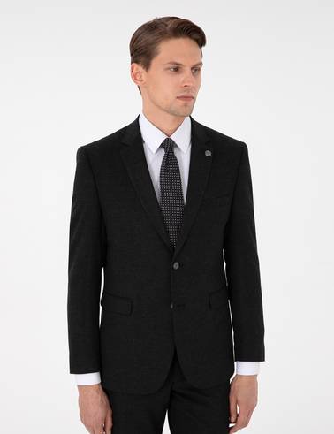 Antrasit Slim Fit Takım Elbise