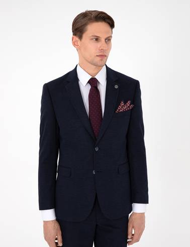 Lacivert Slim Fit Takım Elbise