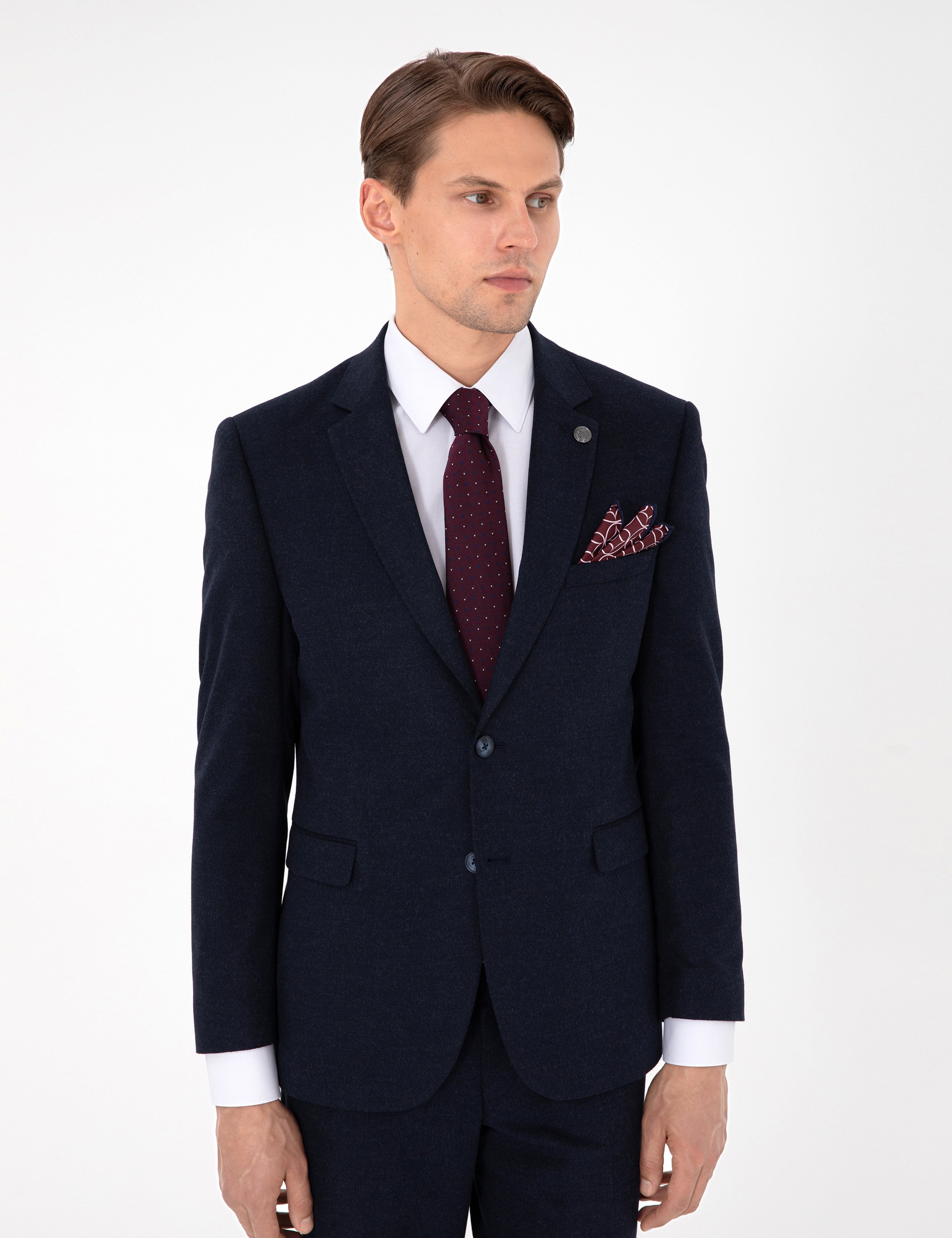 Lacivert Slim Fit Takım Elbise