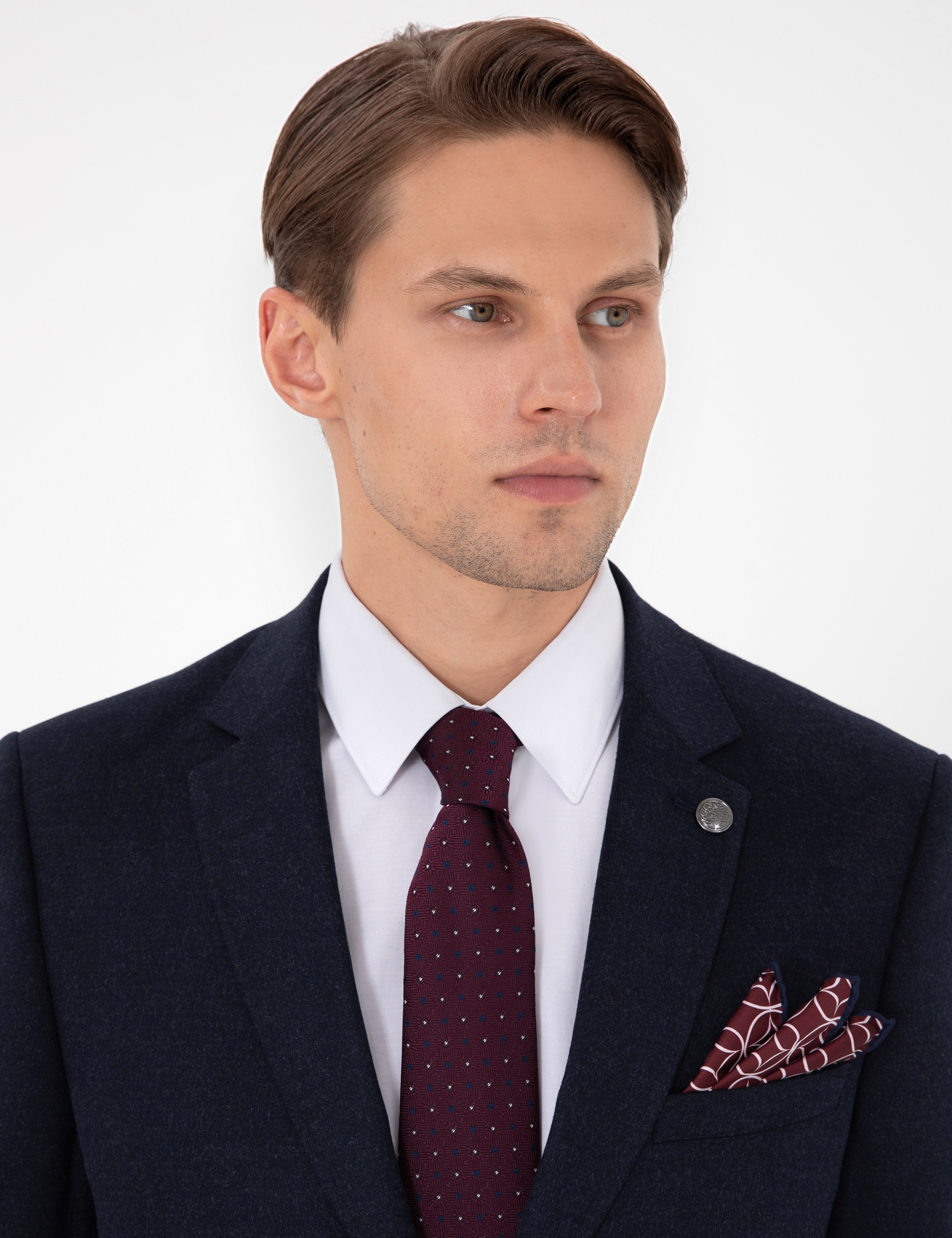 Lacivert Slim Fit Takım Elbise - Image 2