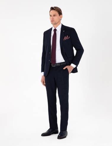 Lacivert Slim Fit Takım Elbise