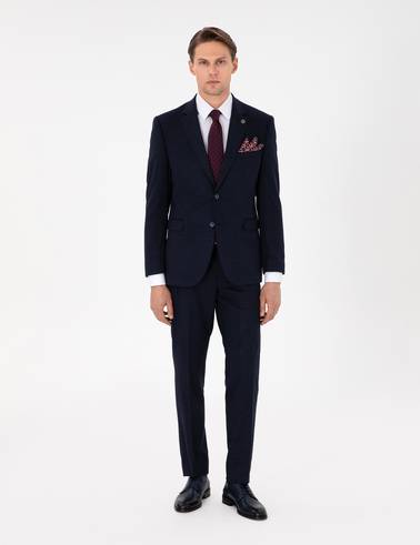 Lacivert Slim Fit Takım Elbise