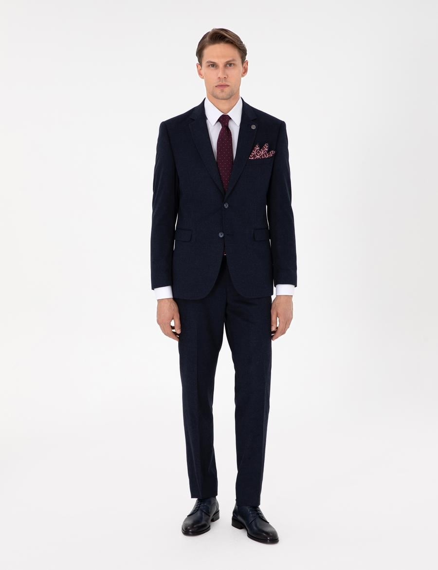 Lacivert Slim Fit Takım Elbise