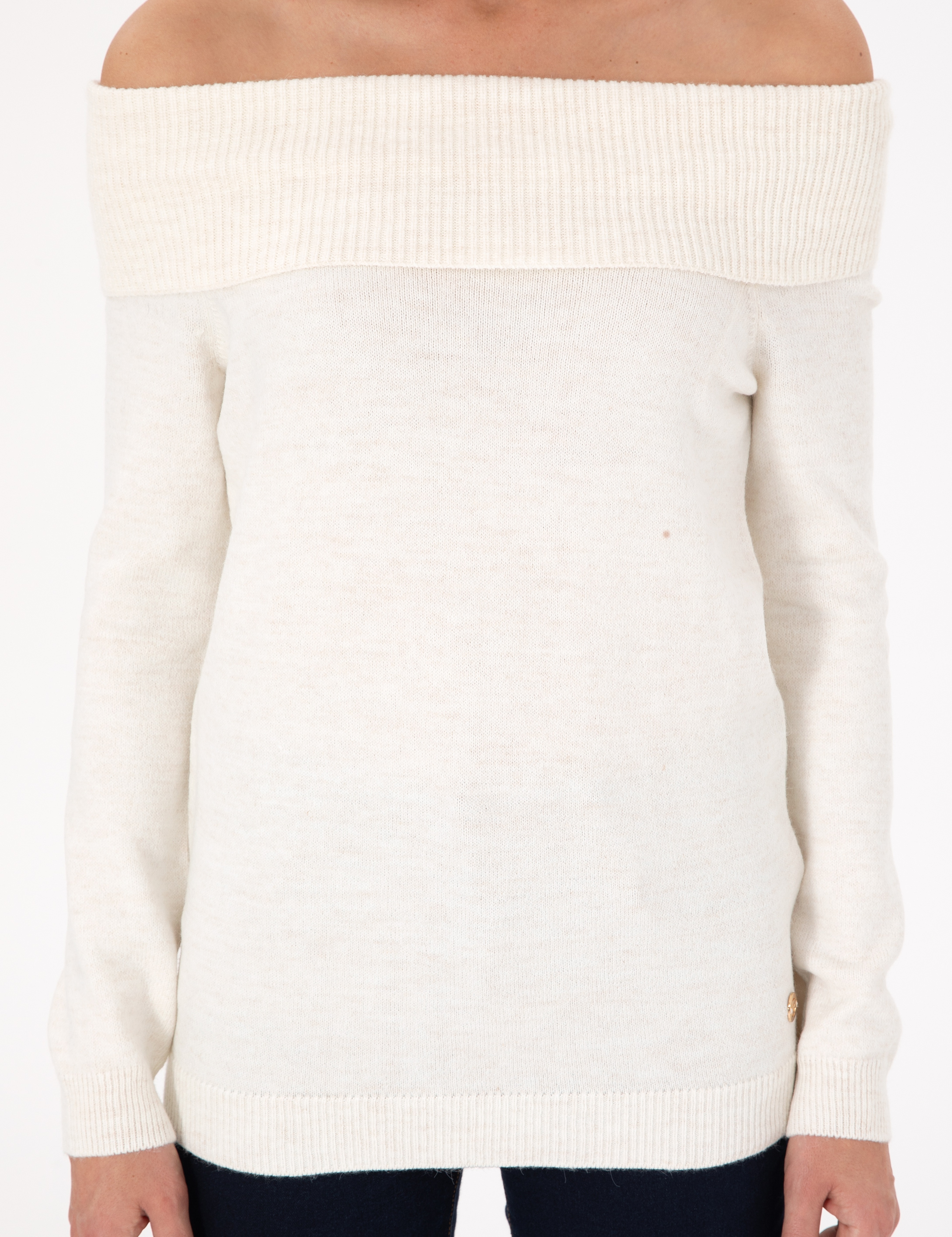 Ekru Slim Fit Kazak - Image 6