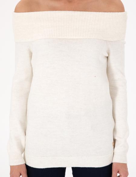 Ekru Slim Fit Kazak - 50290587007