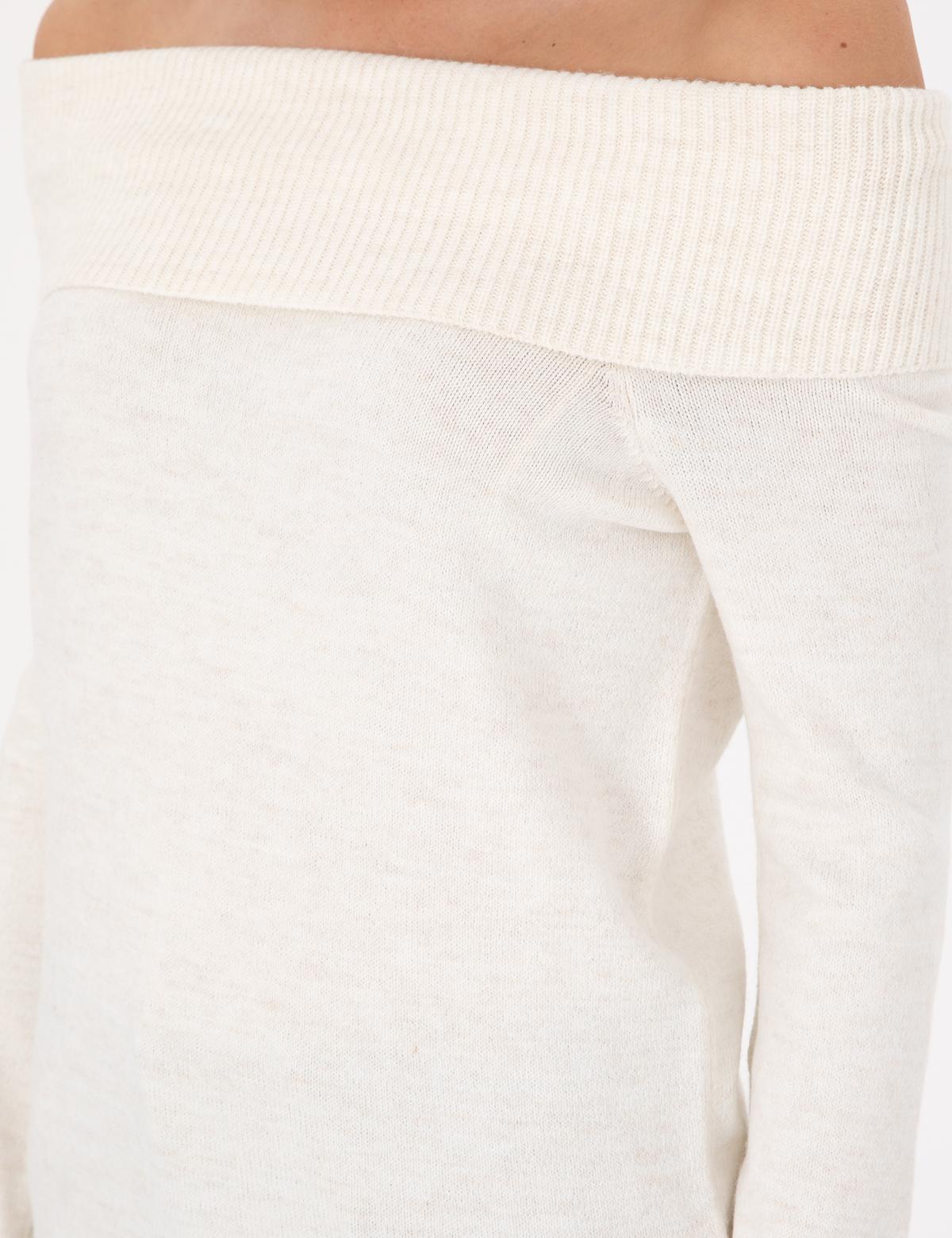 Ekru Slim Fit Kazak - 50290587007