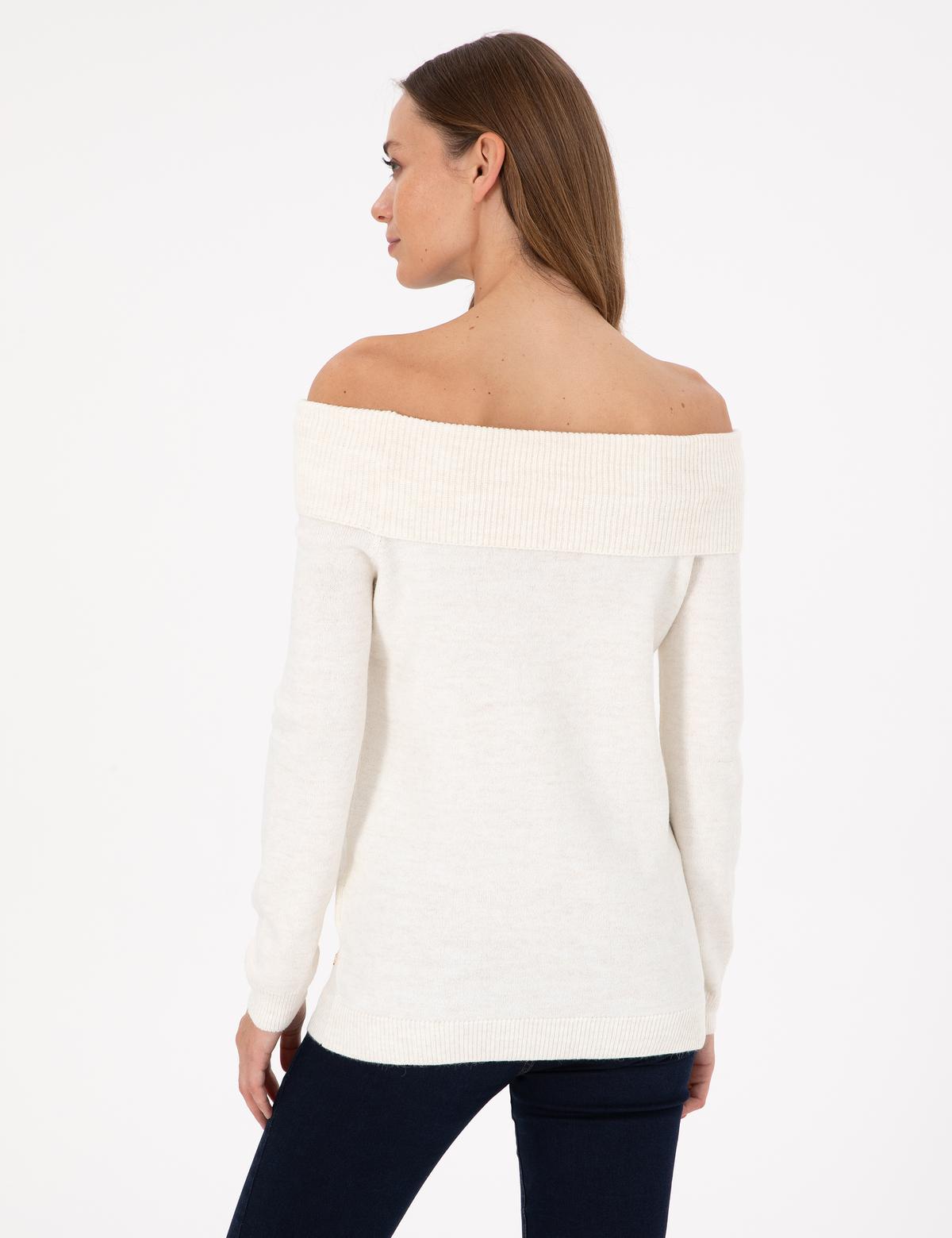 Ekru Slim Fit Kazak - 50290587007