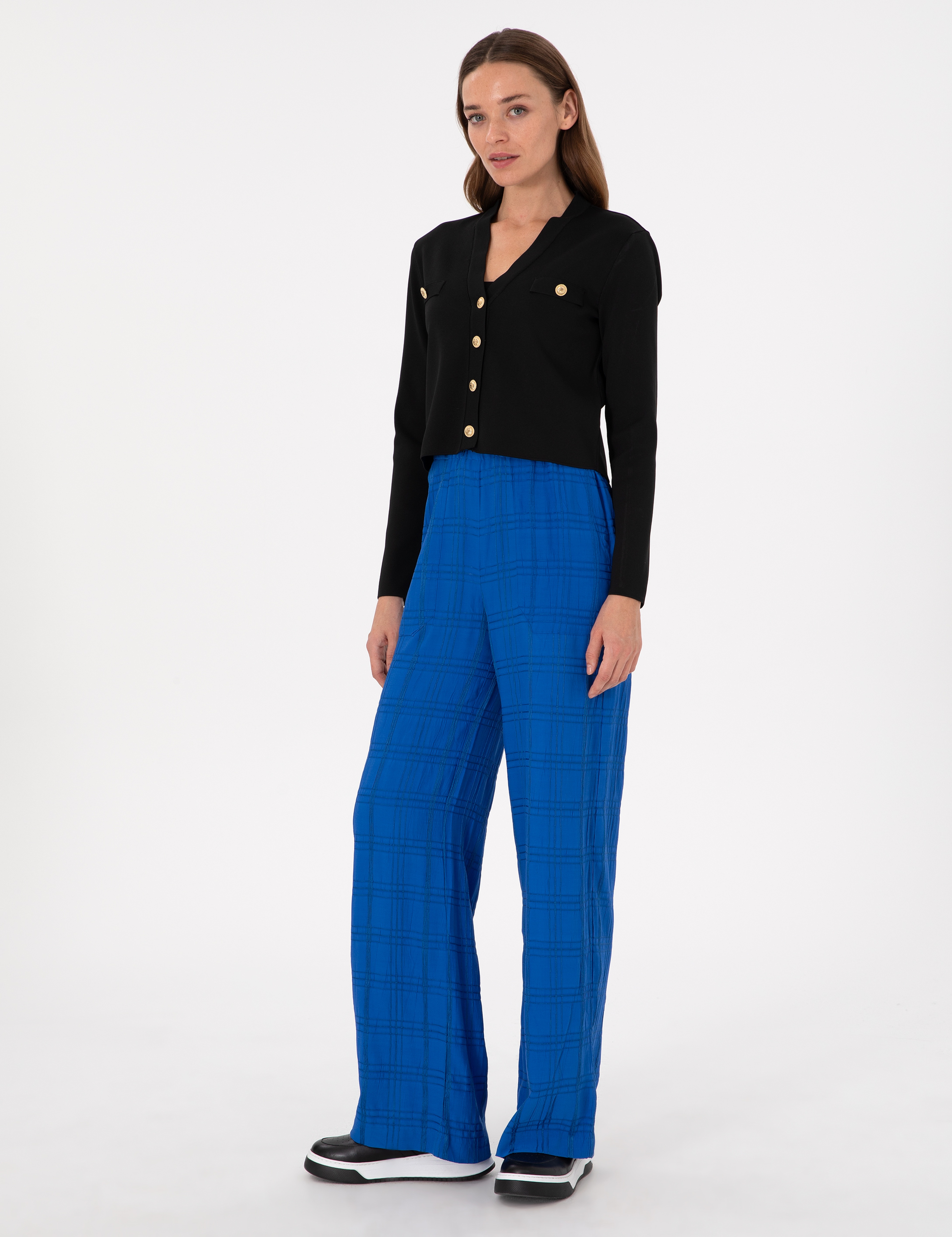 Saks Loose Fit Kanvas Pantolon - Image 3