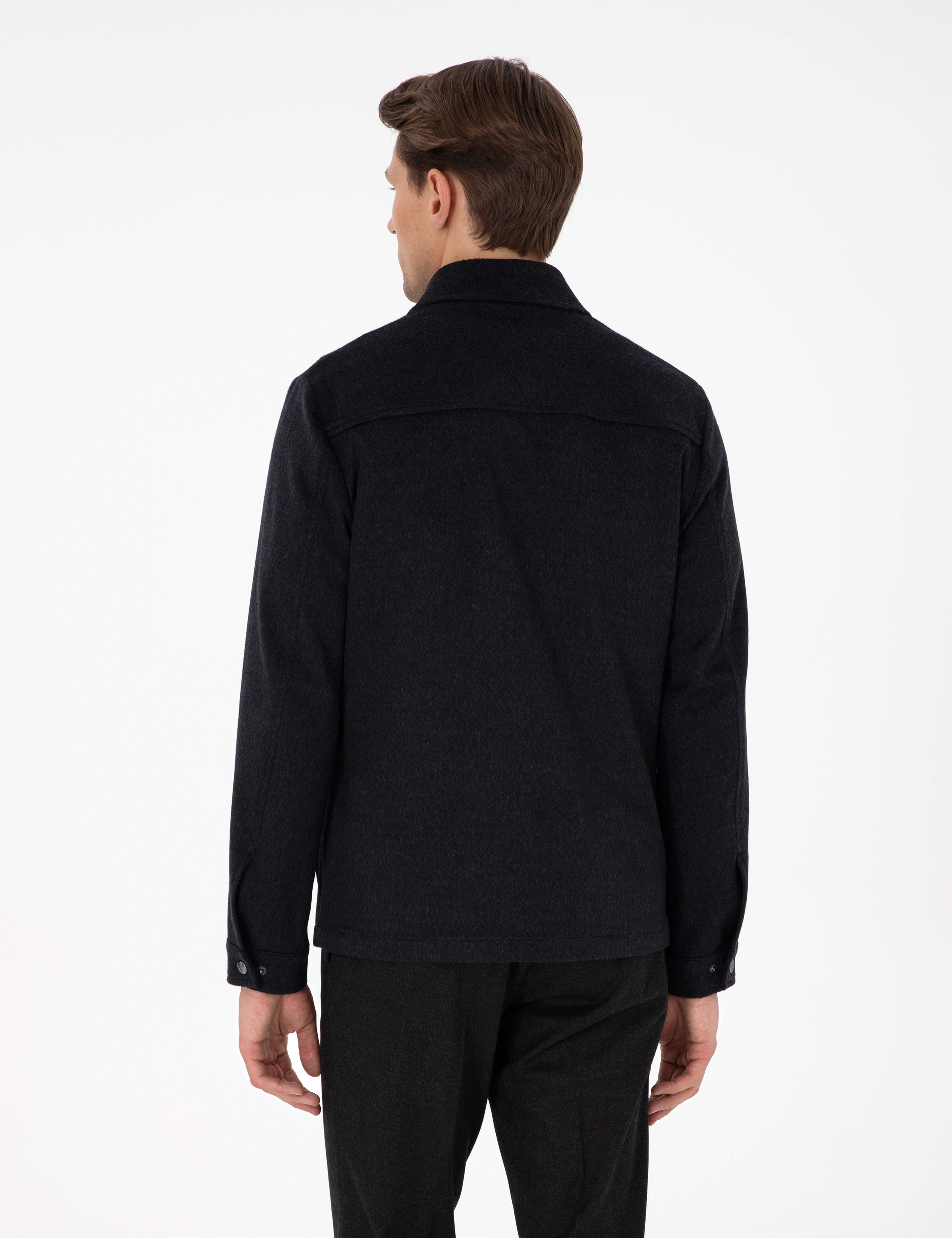 Antrasit Regular Fit Ceket - Image 5