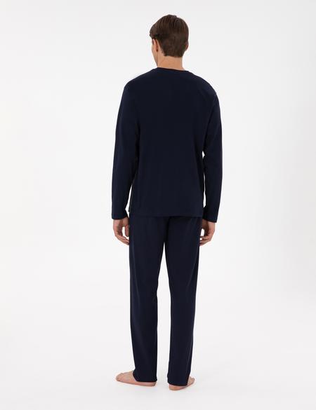 Yeşil Uzunkol Pijama Takımı - 50306699011