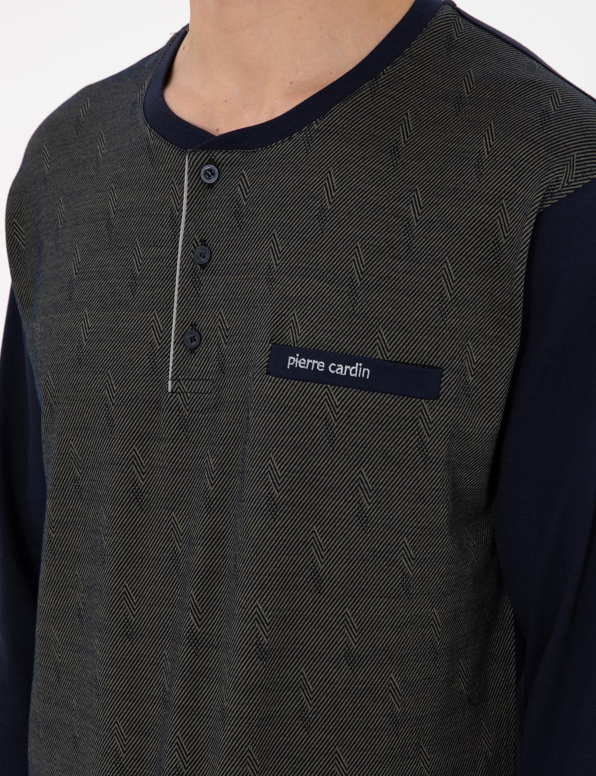 Yeşil Uzunkol Pijama Takımı - 50306699011