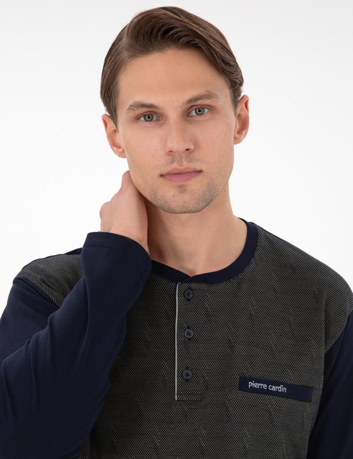 Yeşil Uzunkol Pijama Takımı - 50306699011