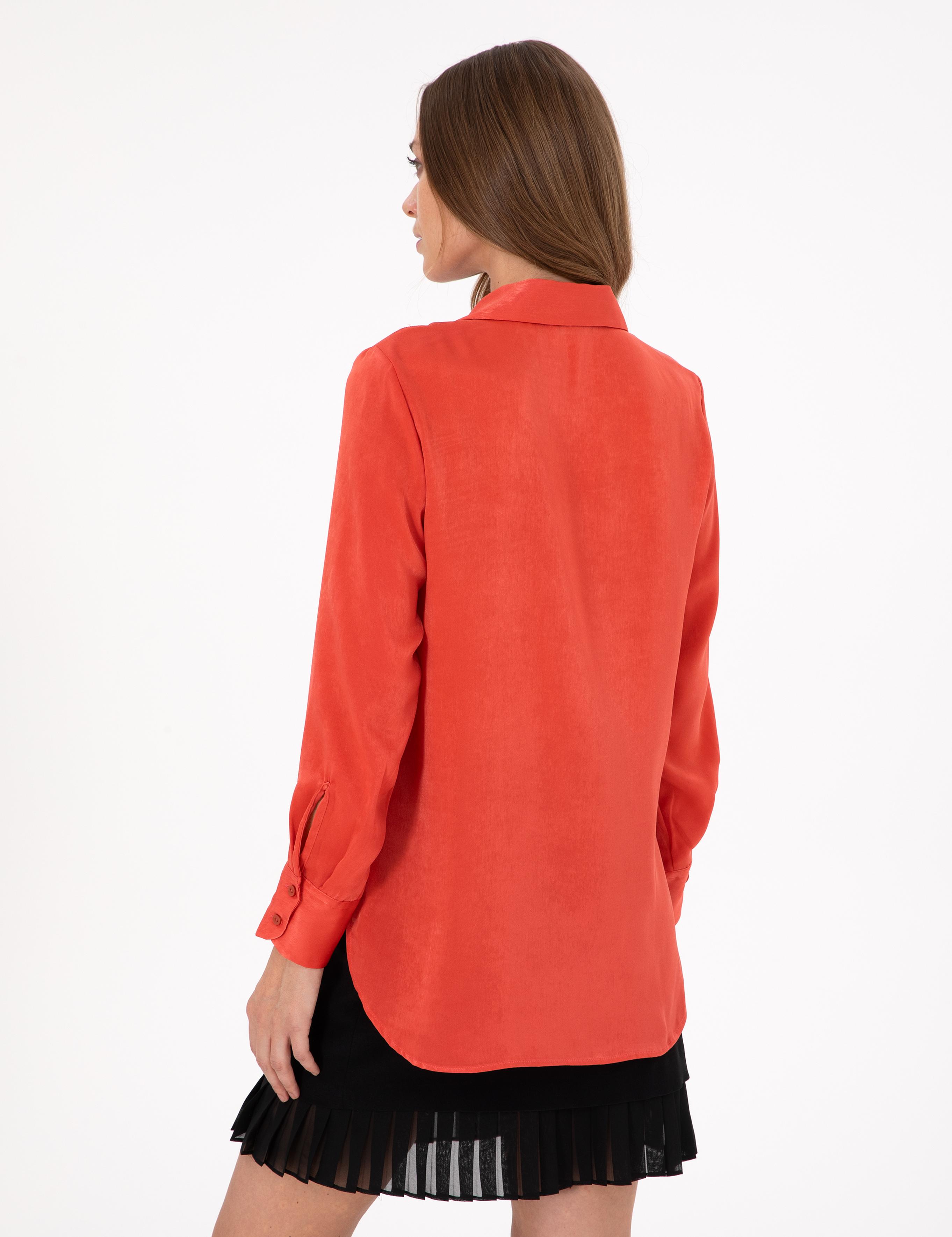 Nar Çiçeği Comfort Fit Uzun Kollu Gömlek