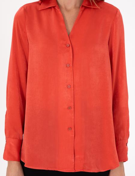 Nar Çiçeği Comfort Fit Uzun Kollu Gömlek - 50299619018