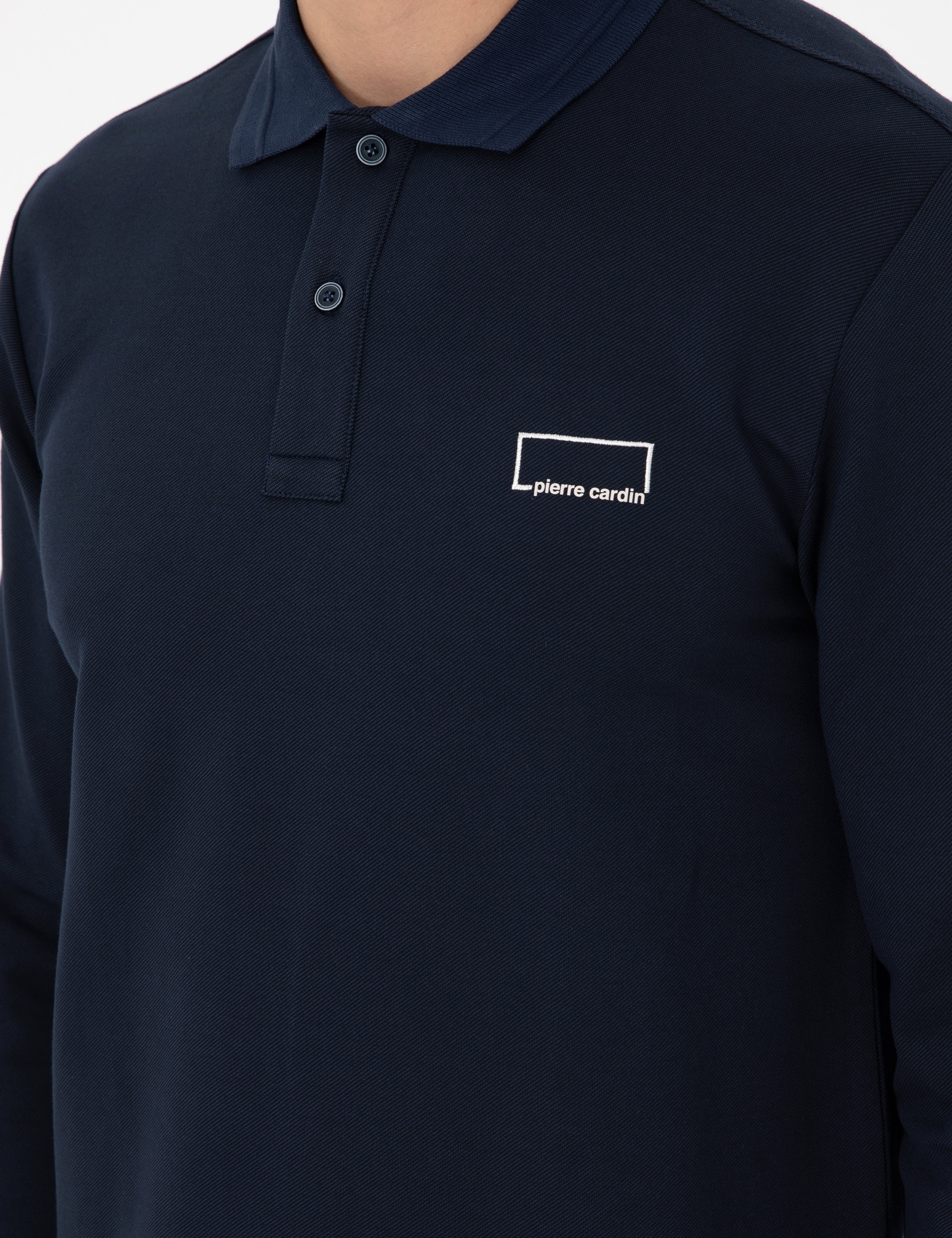 Koyu Lacivert Slim Fit Sweatshirt