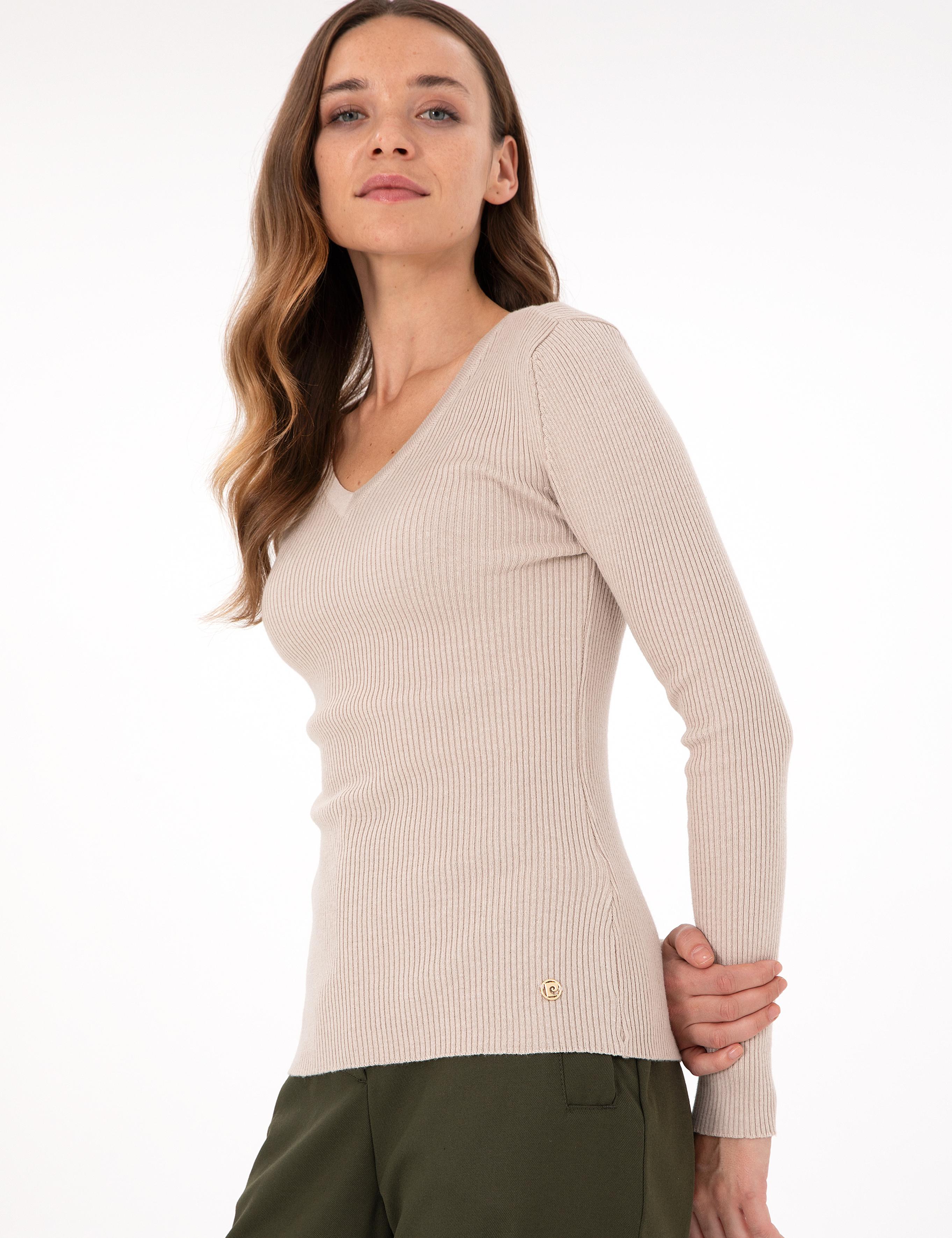 Krem Melanj Slim Fit Basic Kazak