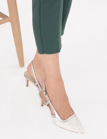Beyaz Topuklu Ayakkabı - 50287514010