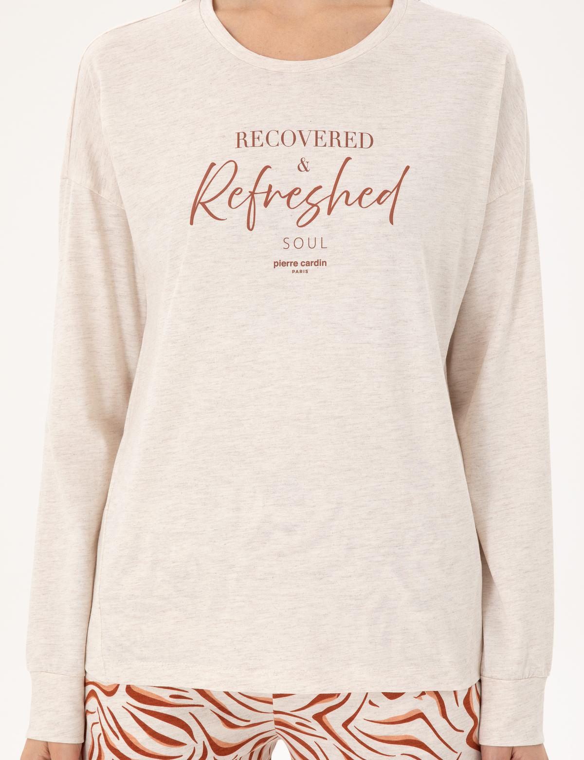 Krem Melanj Pijama Takımı - 50311128003