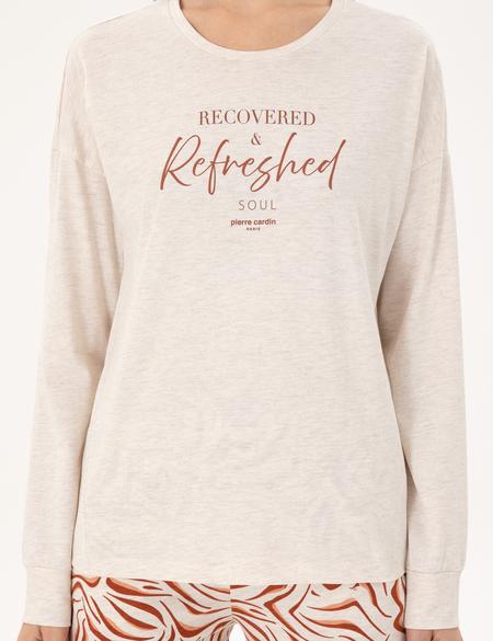 Krem Melanj Pijama Takımı - 50311128003