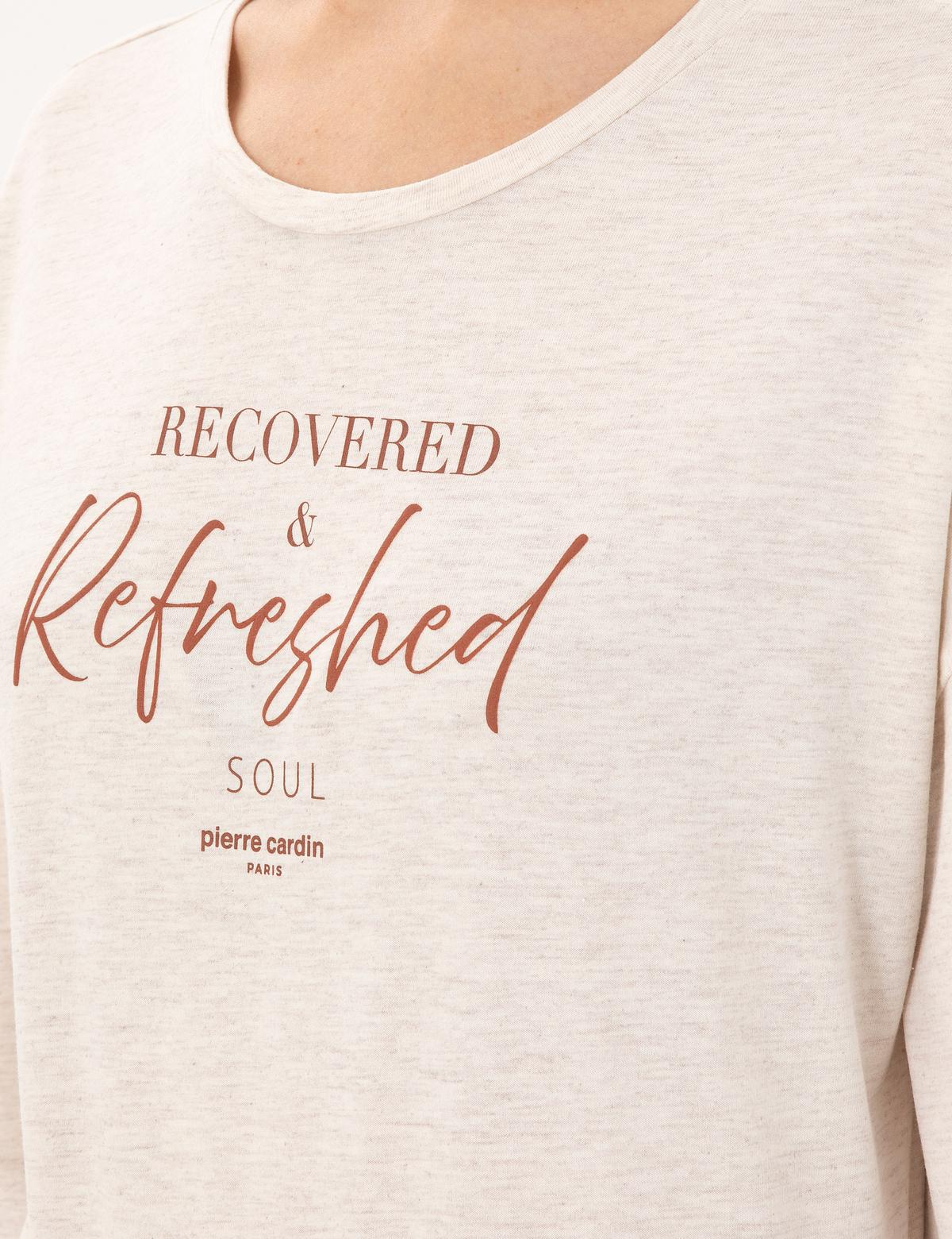 Krem Melanj Pijama Takımı - 50311128003