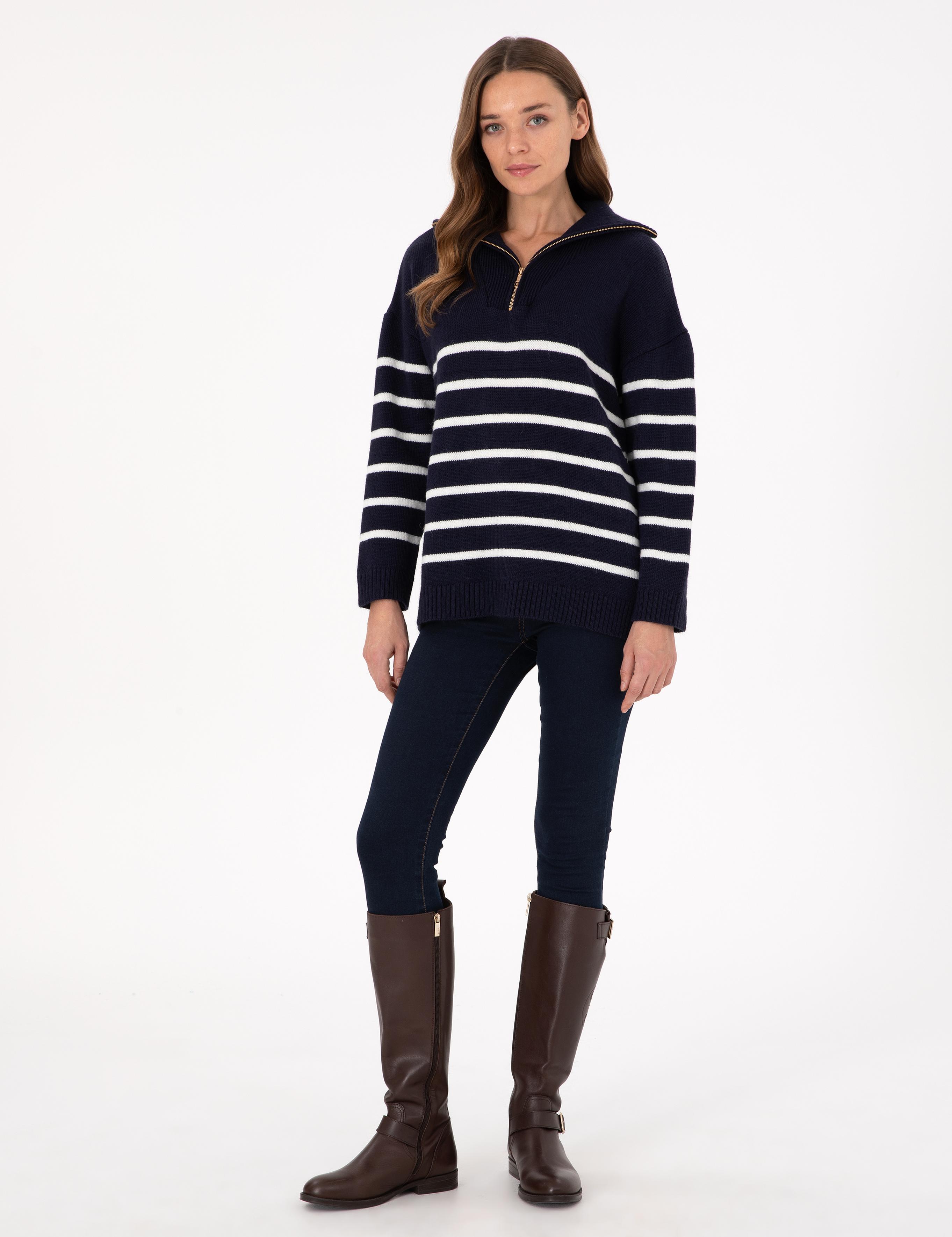 Lacivert Comfort Fit Kazak