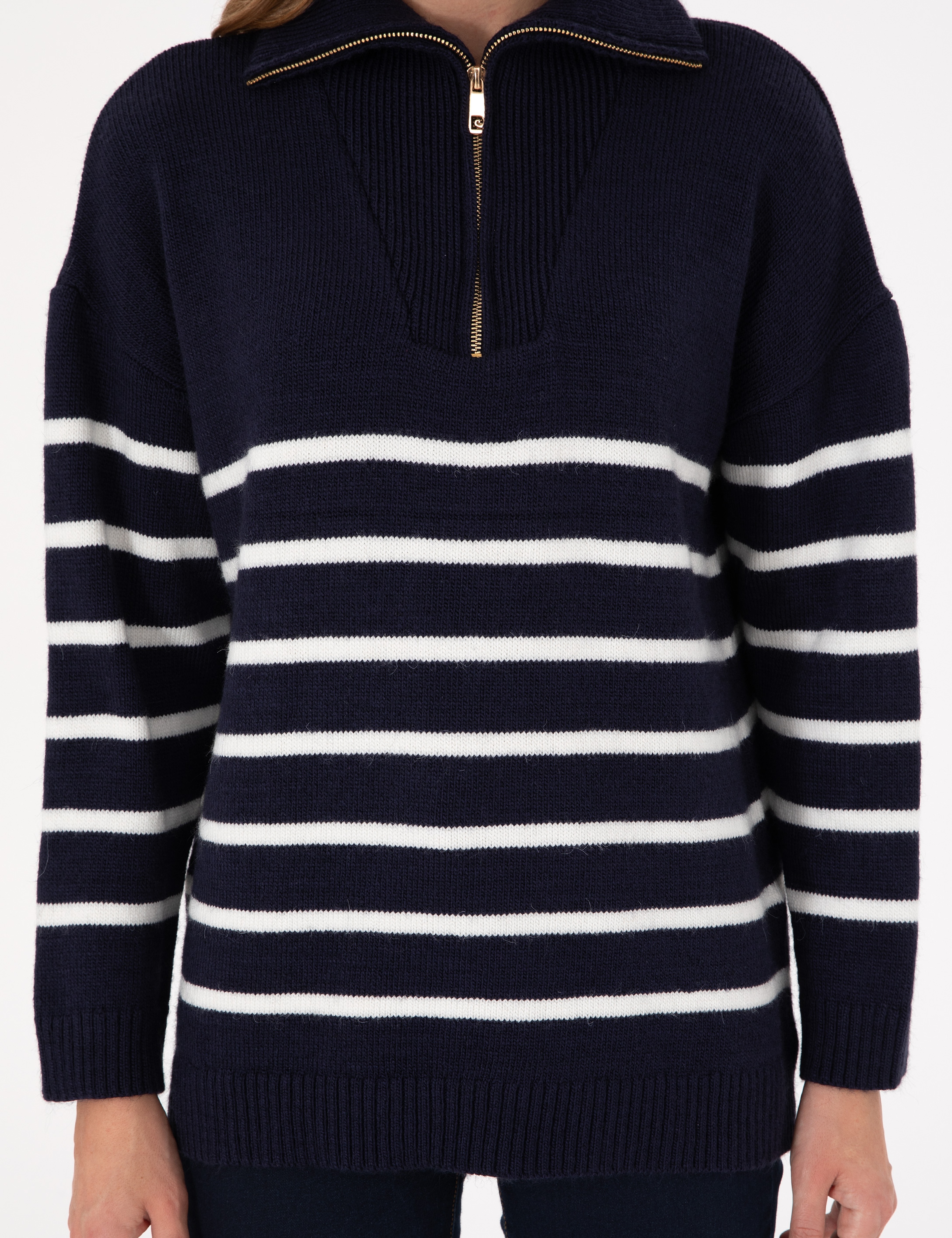 Lacivert Comfort Fit Kazak - Image 6